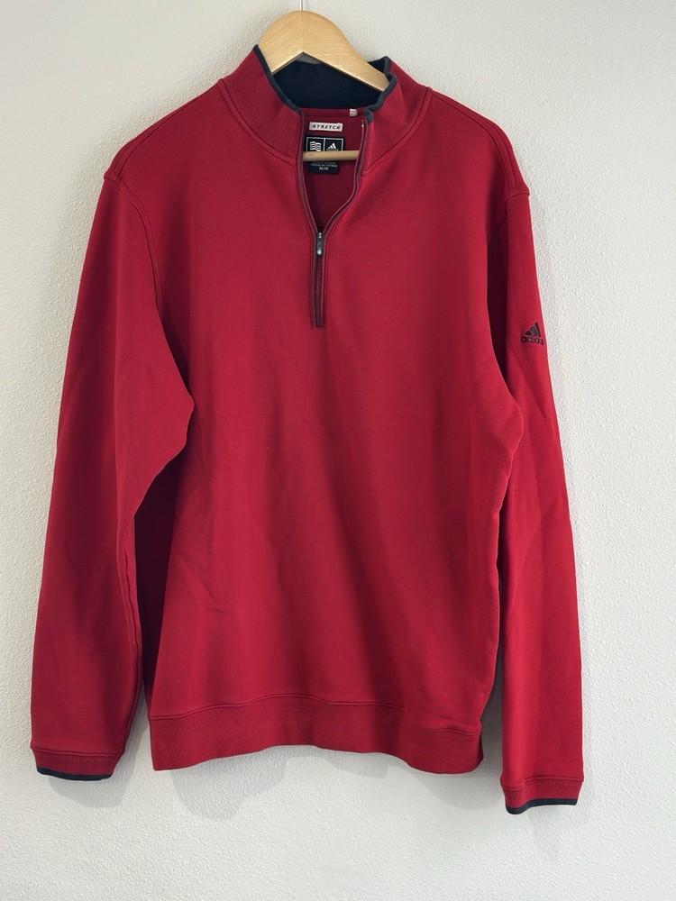 Adidas Performance Light-weight Quarter Zip Pull Over Adult Size MEDIUM