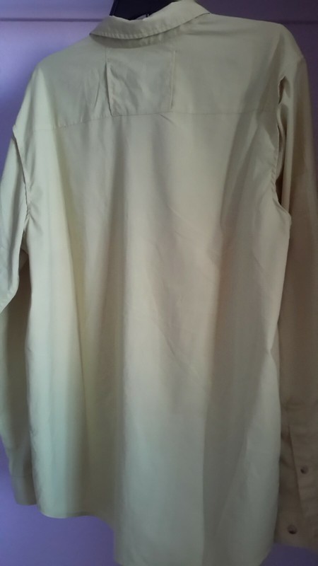 Columbia Men's Insect Blocker Shirt Size Large Light Yellow Long Sleeve Pre-owne gallery