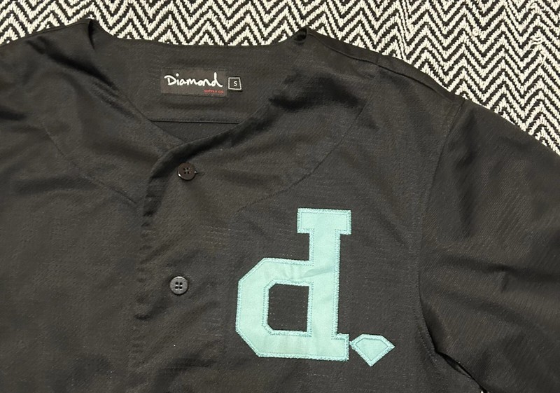 LOT: 2 Small Diamond Supply Co Baseball Jerseys +free blemished Football jersey gallery
