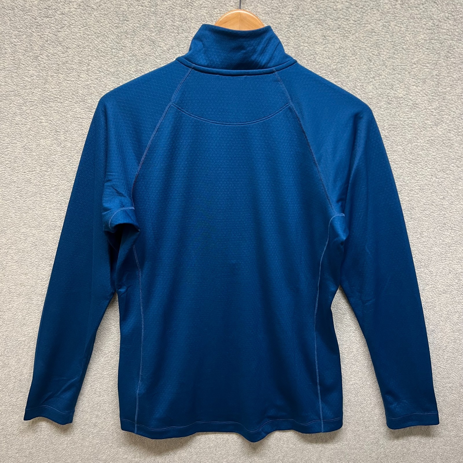 Patagonia Mens Base Layer Blue Capilene Midweight Pullover Long Sleeve 1/4 Zip L gallery