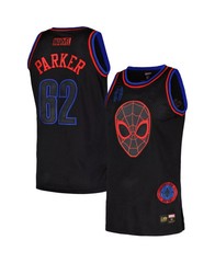 Marvel-Men’s Black Spider-man Basketball Jersey, SIZE: 2X-Large , Multicolor