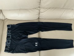 Under Armour Men’s Compression Heat Gear Black Leggings Size M