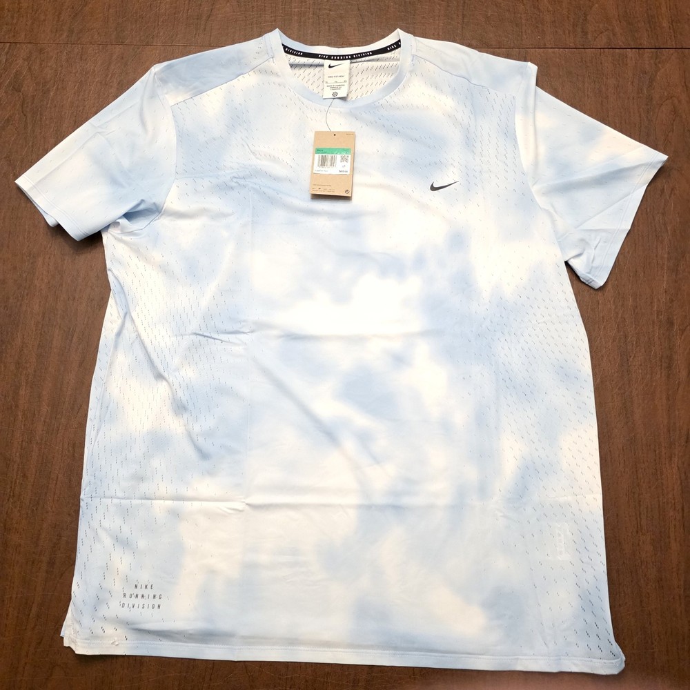 Nike Dri-FIT ADV Breathe Running Top HJ4148-422 Psychic Blue Men’s Size XL
