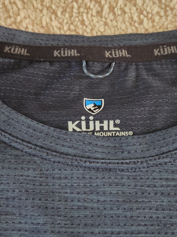 WOW! NEW! Kuhl Engineered Crew Pullover Men XL Shirt Blue UPF Long Sleeve gallery