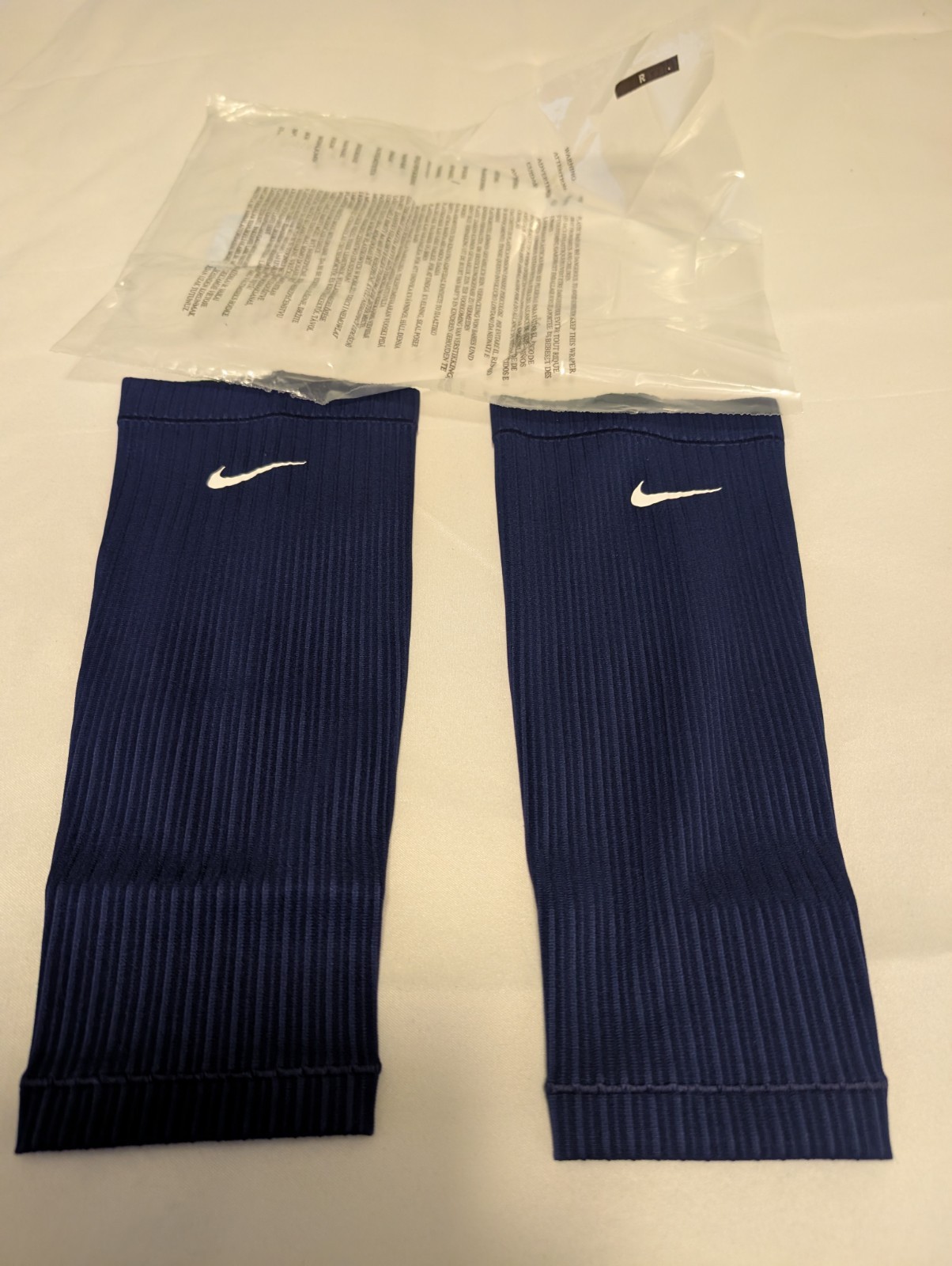 Nike Pro Elite Team Running Leg Calf Sleeves Navy Blue Size Medium Made In USA gallery