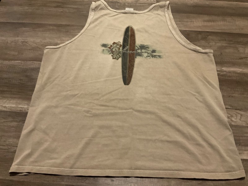 VINTAGE CRAZY SHIRTS HAWAII KONA DYED LAHAINA MAUI TANK TOP ( MENS XL ) DISTRESS gallery