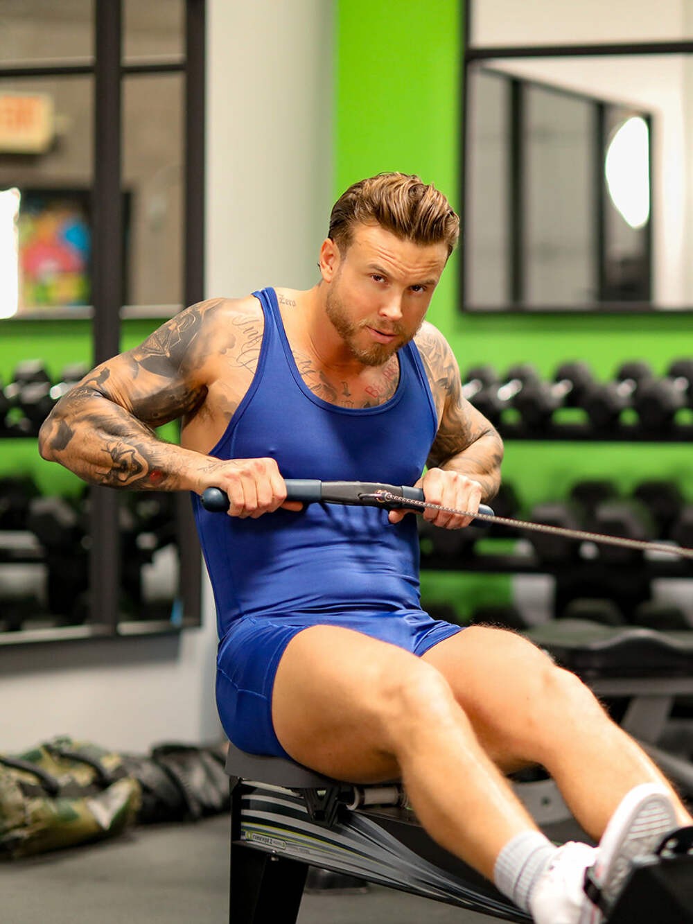 Navy Body Force Sport Singlet gallery