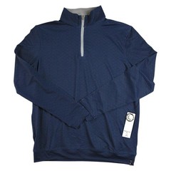 Kenneth Cole Golf 1/4 Zip Pullover Shirt Mens S Blue Performance Stretch $69 NEW