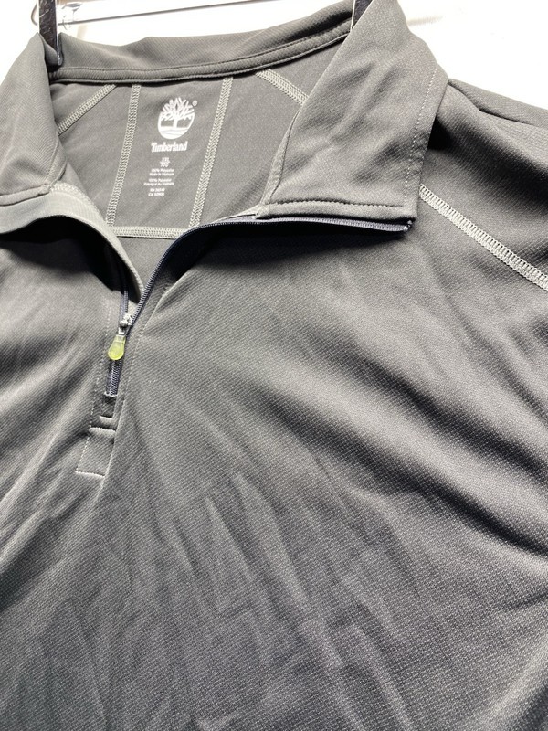 Timberland Men’s 1/4 Zip Gray Shirt Activewear Pullover Polyester XXL gallery