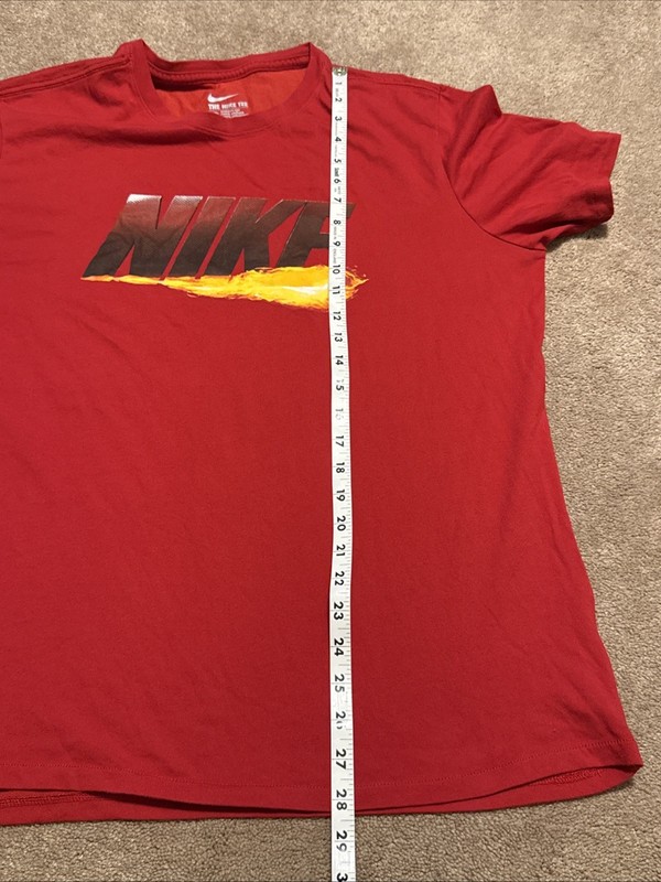 Nike Tee Athletic Cut Dri Fit XL Red Short Sleeve T-shirt XL gallery