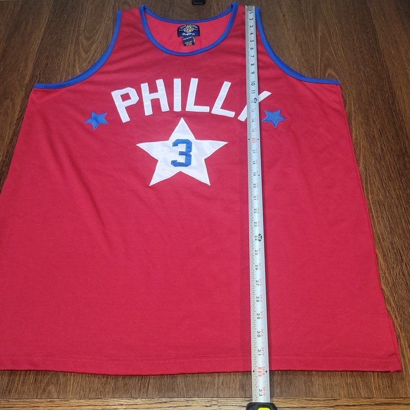 Vintage Y2K Steve & Barry's Philly #3 Basketball Jersey Iverson Men L Fits As XL gallery