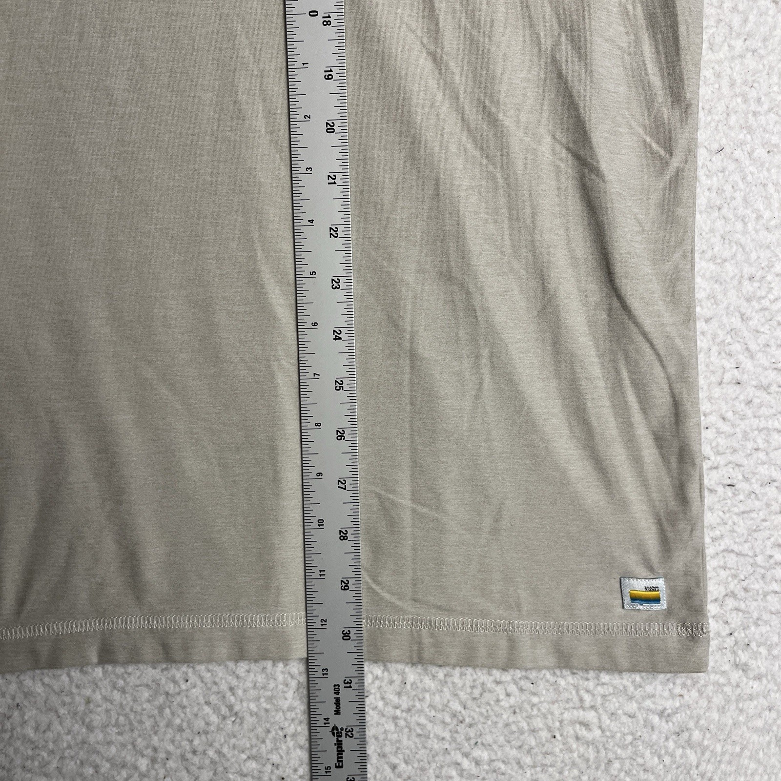 Vuori Strato Tech Tee Shirt Mens 2XL Performance Short Sleeve V126 Cream Beige gallery
