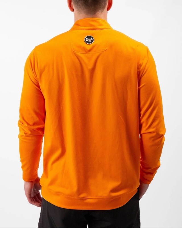 Waggle Blaze QZip Pullover Men’s 2XL Orange Quarter Zip Golf Lightweight Stretch gallery