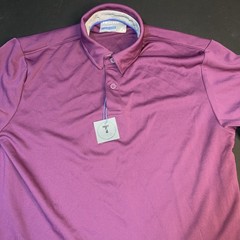Twillory Shirt Mens Med Maroon 2 Button Polo Athleisure SS