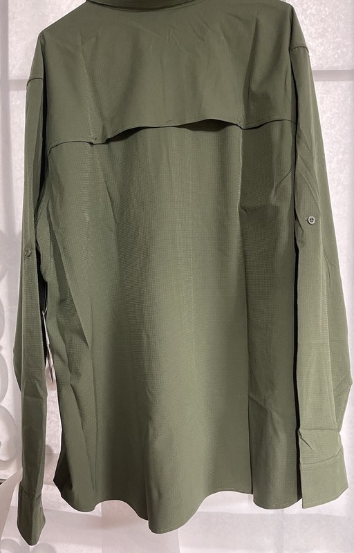 Allforth Mens Performance Outdoor Long Sleeve Shirt, Sea Turtle Green 2XL gallery