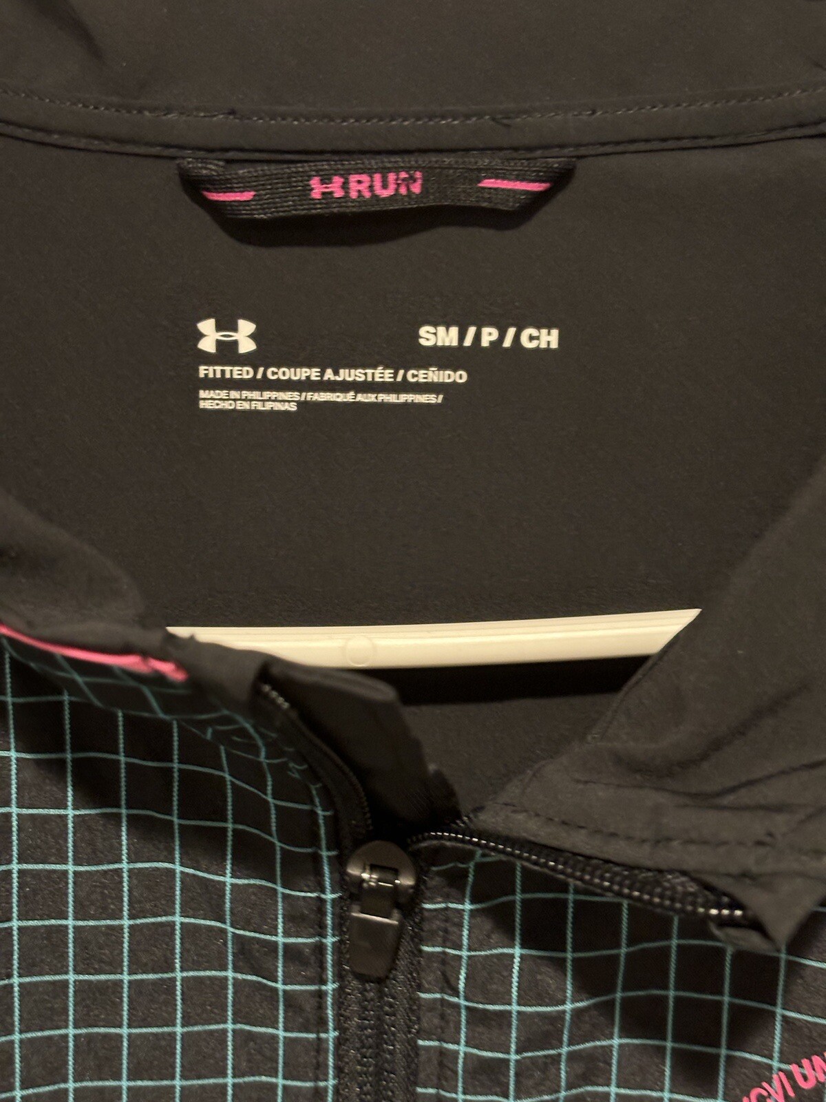 Under Armour Run Anywhere Full Zip Running Jacket Black 80's Vibe Men's Small gallery