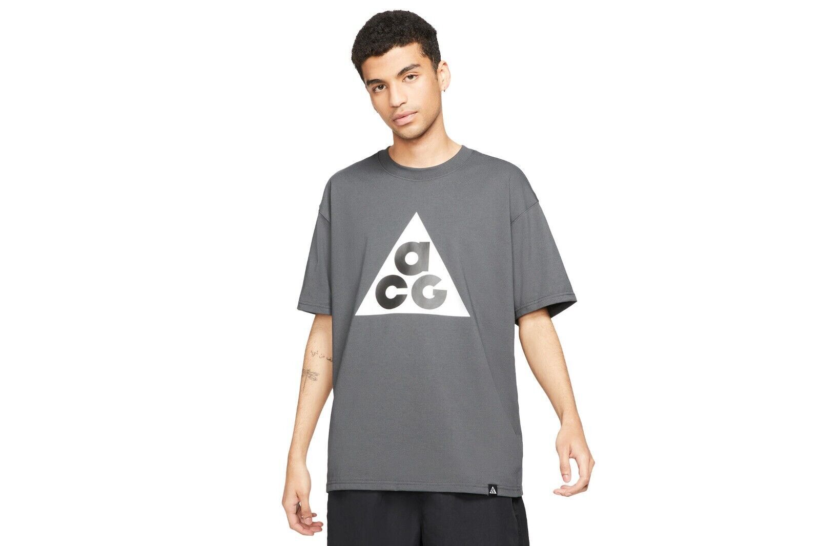 Nike ACG SS HBR Tee Dark Smoke Grey DC5354-070 Sz Small gallery