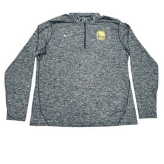 Nike Golden State Warriors Dri-FIT Heather Element Quarter Zip Top Grey M53503