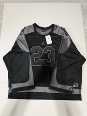 Micheal Jordan 23 Black& Gray 23 Long Sleeve Jersey Men’s XXL NWT Retail $90