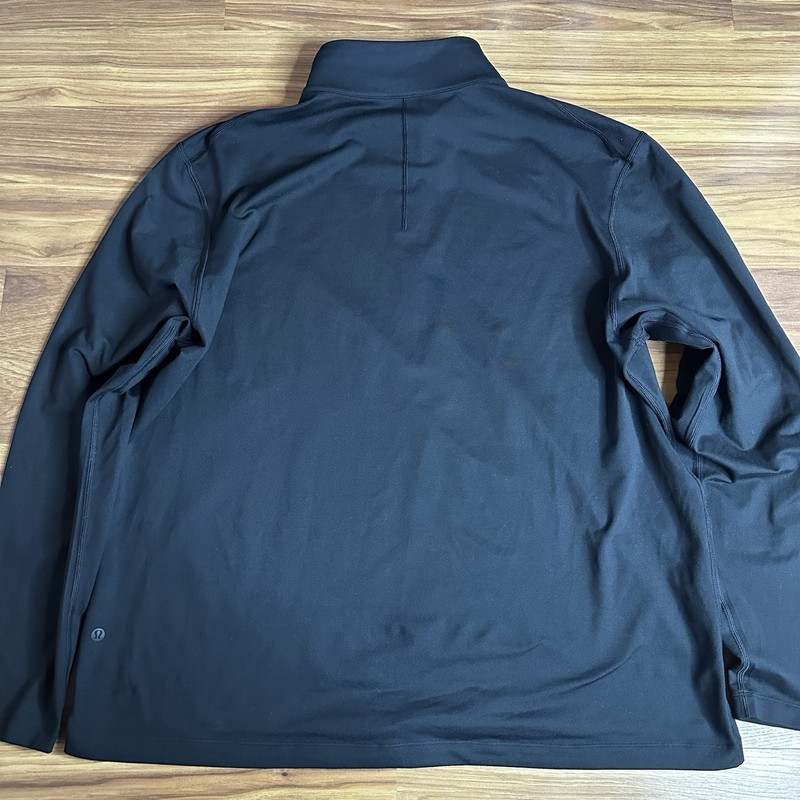 Lululemon Soft Jersey Half Zip Pullover Mens XXL Black Performance Golf Light gallery