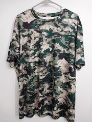 Tek Gear T-Shirt Men’s XXL Green Camouflage Short Sleeve Athletic Outdoors