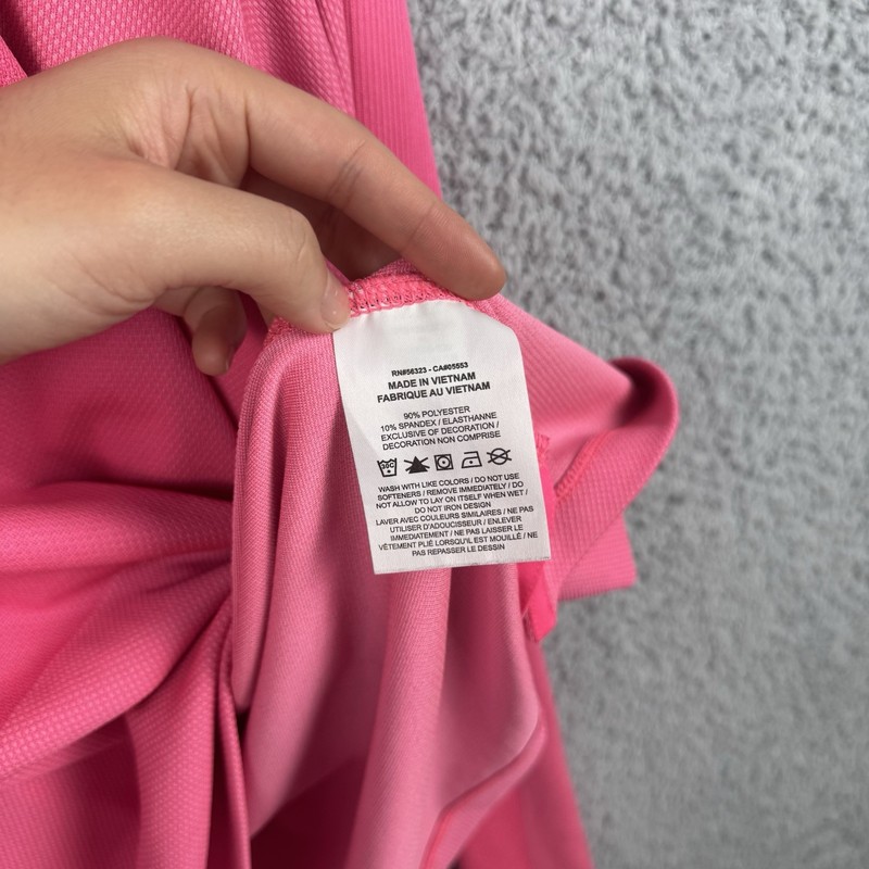 Nike Golf Dri-FIT 1/4 Zip Pullover Pink Mens Size XL CU9828-639 Long Sleeve Top gallery