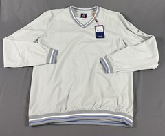 Donald Ross Golf Pullover Sleeve Logo Wind Shirt Small Gray NWT MSRP $155