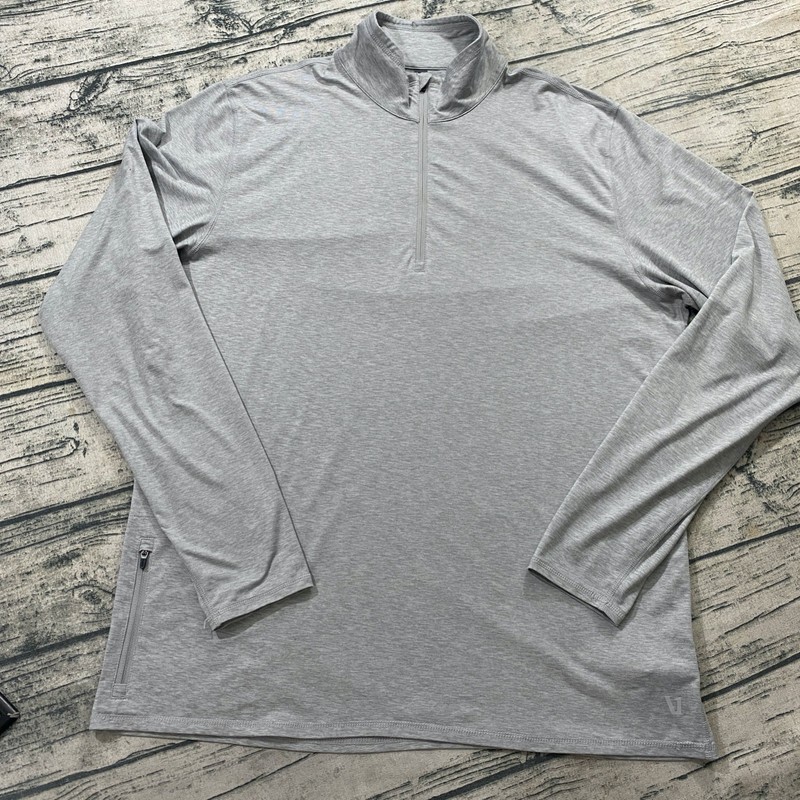Vuori Ease 2.0 Performance 1/2 Half Zip Mens XL Pullover Long Sleeve Gray V221 gallery