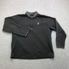 Adidas Pullover men’s Extra Large Grey Quarter Zip Golf Performance Logo Sweater