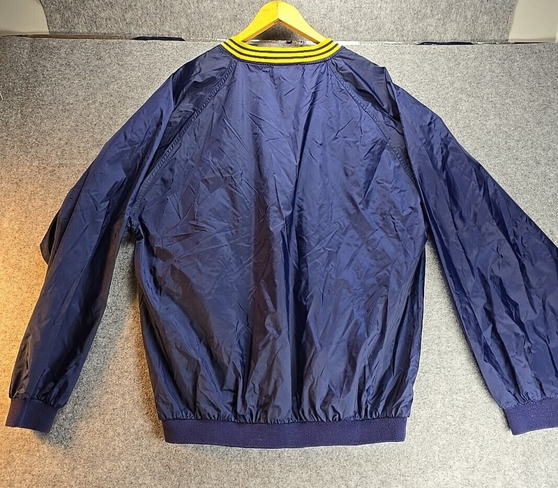 Adidas Pullover Windbreaker Jacket With Zipping Pockets Men's Size Large gallery
