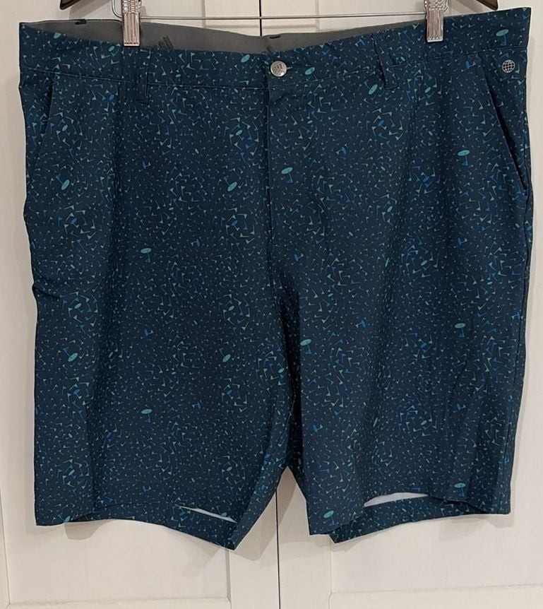 Adidas Ultimate365 Flag Print 9-Inch Golf Shorts Size 42 gallery