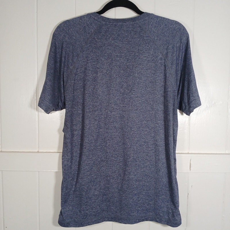 Rhone Reign Men Blue Heathered Training Shirt Raglan Short Sleeve Medium RGN-COR gallery