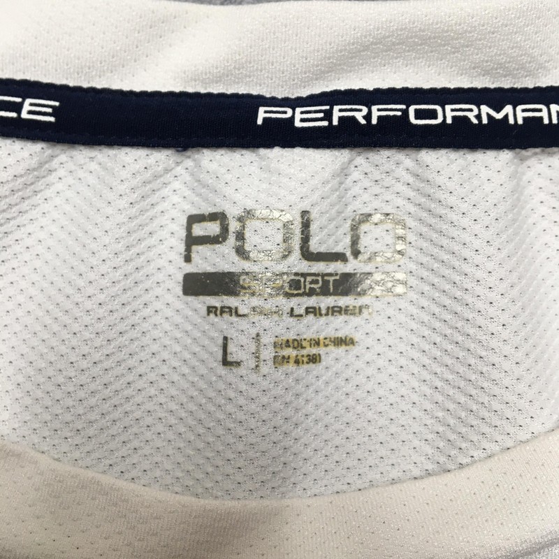 Polo Sport Ralph Lauren Shirt Mens Large White ThermoVent Short Sleeve Athletic gallery