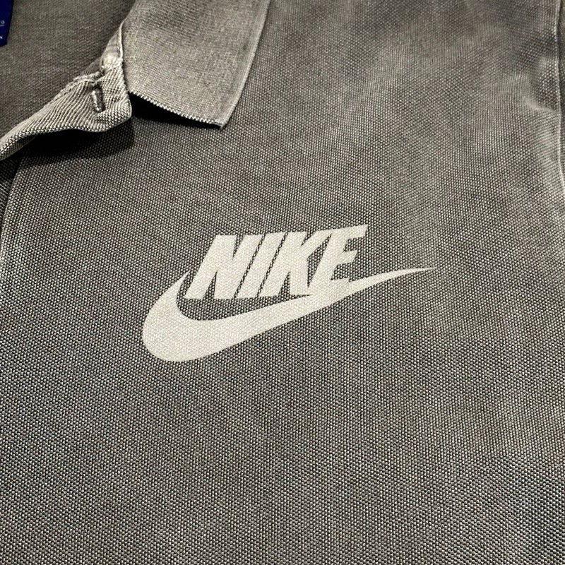 Vintage Nike Mens Gray Polo Swoosh XXL Classic Casual Athletic Short Sleeve Top gallery
