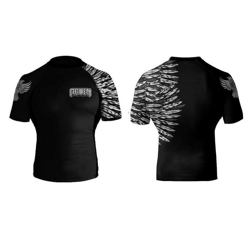 Raven Fightwear Aerial Assault BJJ Men's Short Sleeve Rashguard Various Colours gallery