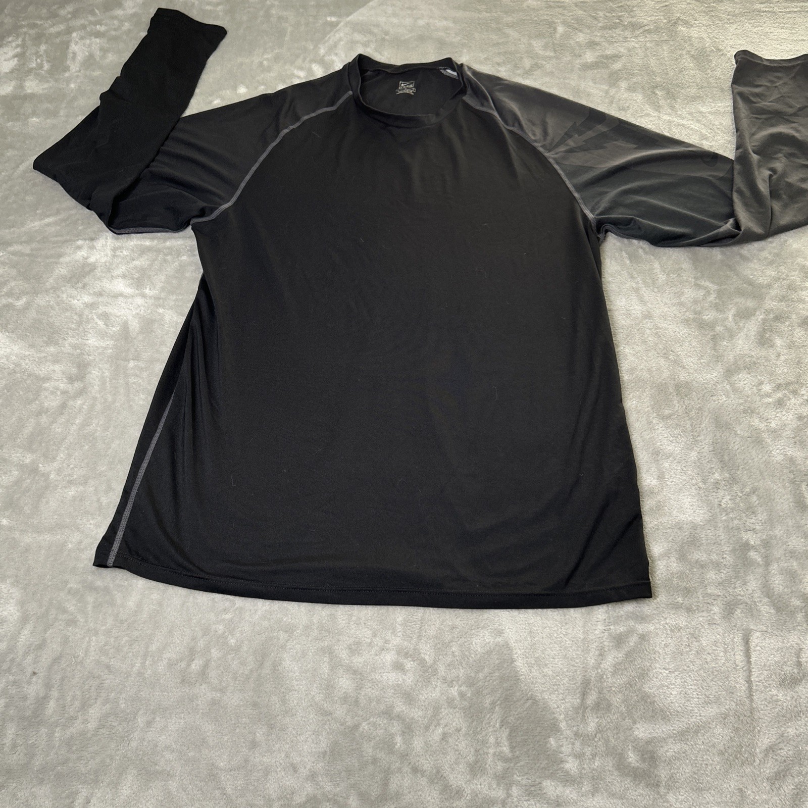 Nike Pro Team NikeFIT Therma Roun Neck Long Sleeve Base Layer Mens Black L gallery