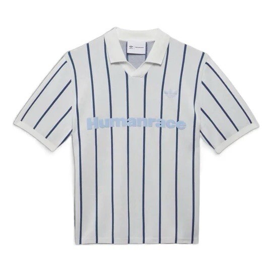 Sz M- ADIDAS X PHARRELL WILLIAMS HUMANRACE UNISEX JERSEY POLO TOP, CLOUD WHITE. gallery