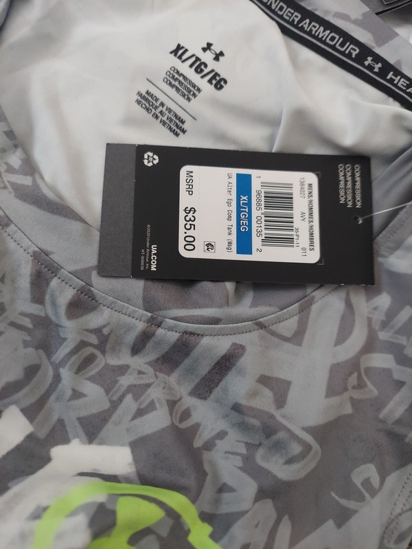 UUNDER ARMOUR Alter Ego Tank Top Men XL Compression Fit Athleticwear Workout Gym gallery