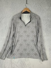 Chubbies 1/4 Zip Men M Floral All Over Print Quarter Zip Pullover