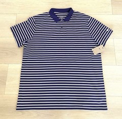 Nike Court Dri-FIT Victory Golf Purple Striped Polo Athletic Shirt Mens 2XL New