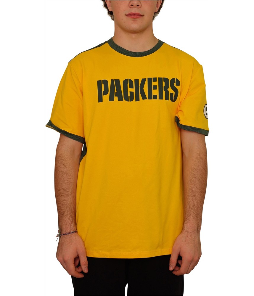 MSX Mens Packers Graphic T-Shirt, Yellow, Large