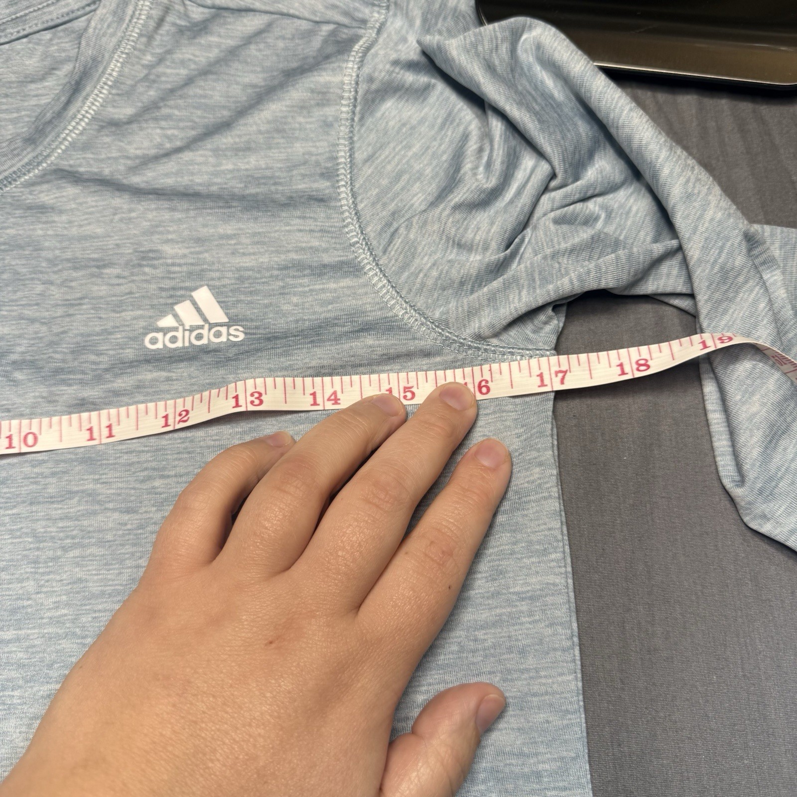 adidas Men's Lightweight Polyester Logo Activewear Long Sleeve Crew Neck S gallery
