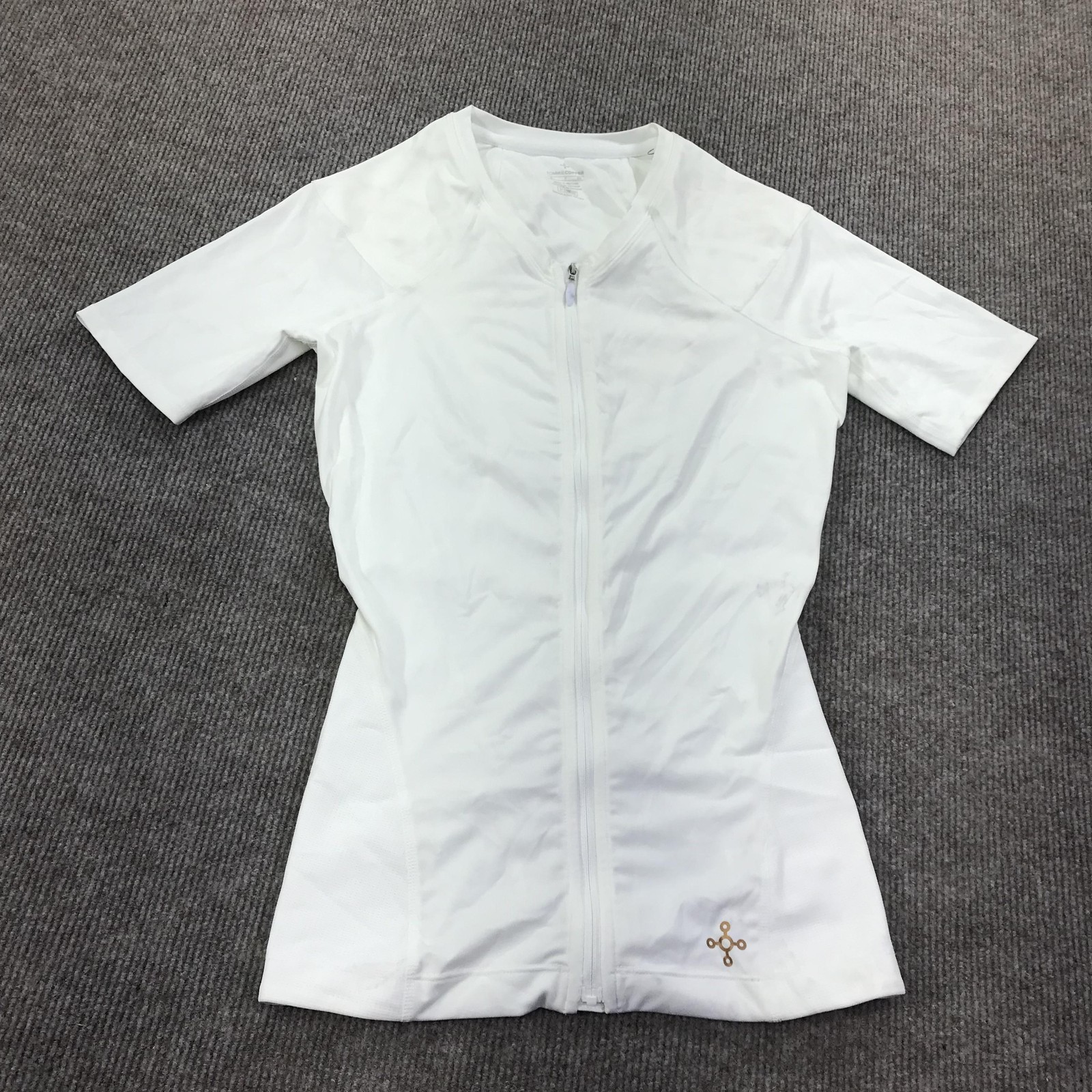 Tommie Copper Shirt Mens Small White Compression Zip Lower Back Support Znergy gallery