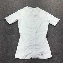 Tommie Copper Shirt Mens Small White Compression Zip Lower Back Support Znergy