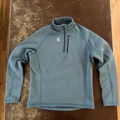 Backcountry Mens 1/4 Zip Pullover Polartec Polyester Fleece Lined Blue Size L