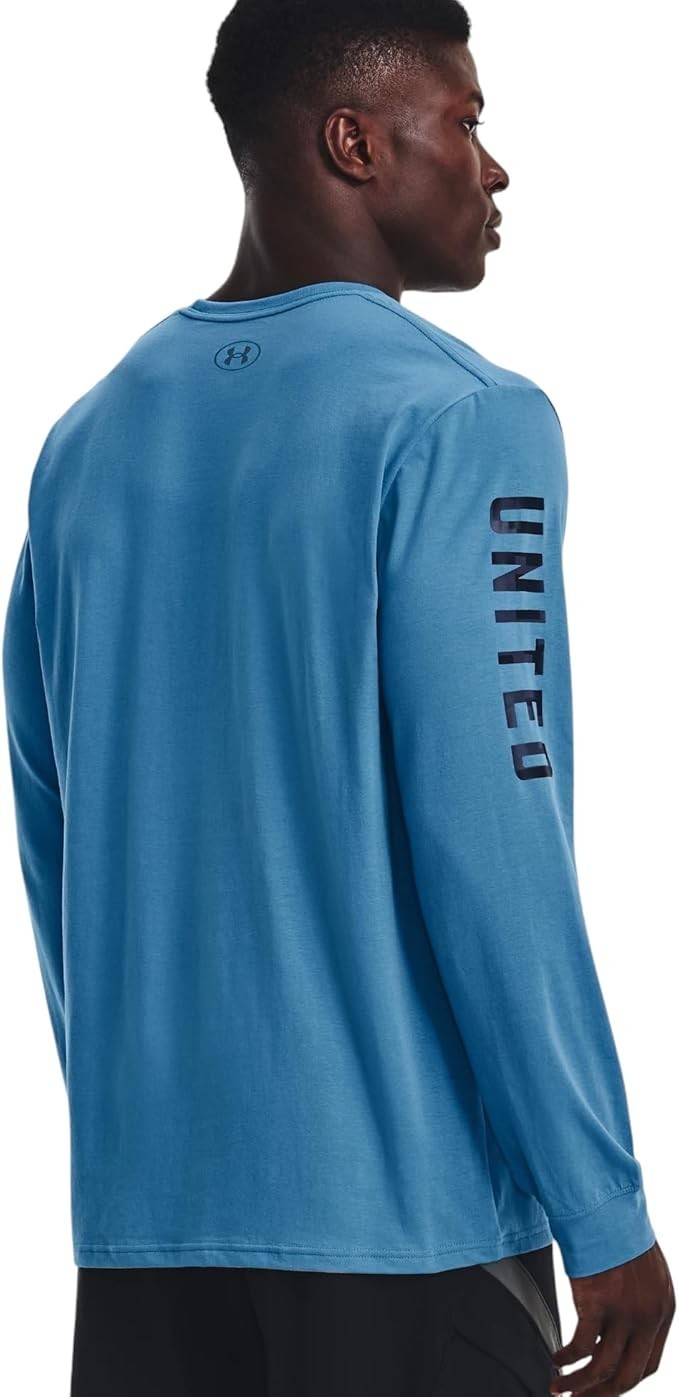Under Armour Project Rock Vet Day By Air Men's Long Sleeve Blue Sz Medium NEW! gallery