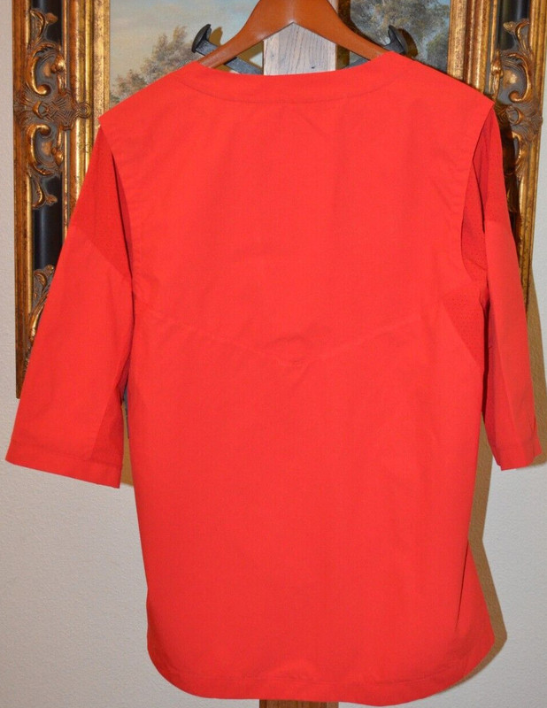 NIKE Men's Baseball Jacket Short Sleeve 897383-657 Red Pullover SZ M NWT $85 gallery