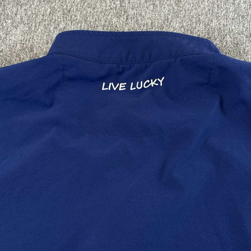 Black Clover Mens Large Golf Pullover Quarter Jack Performance 1/4 Zip L Blue gallery