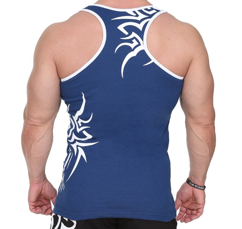 BIG SM men's muscle shirt tank top armpit shirt stringer fitness bodybuilding 2285 gallery