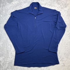 Vintage Patagonia Pullover Mens XL Blue Capilene 1/4 Zip Long Sleeve USA 90s